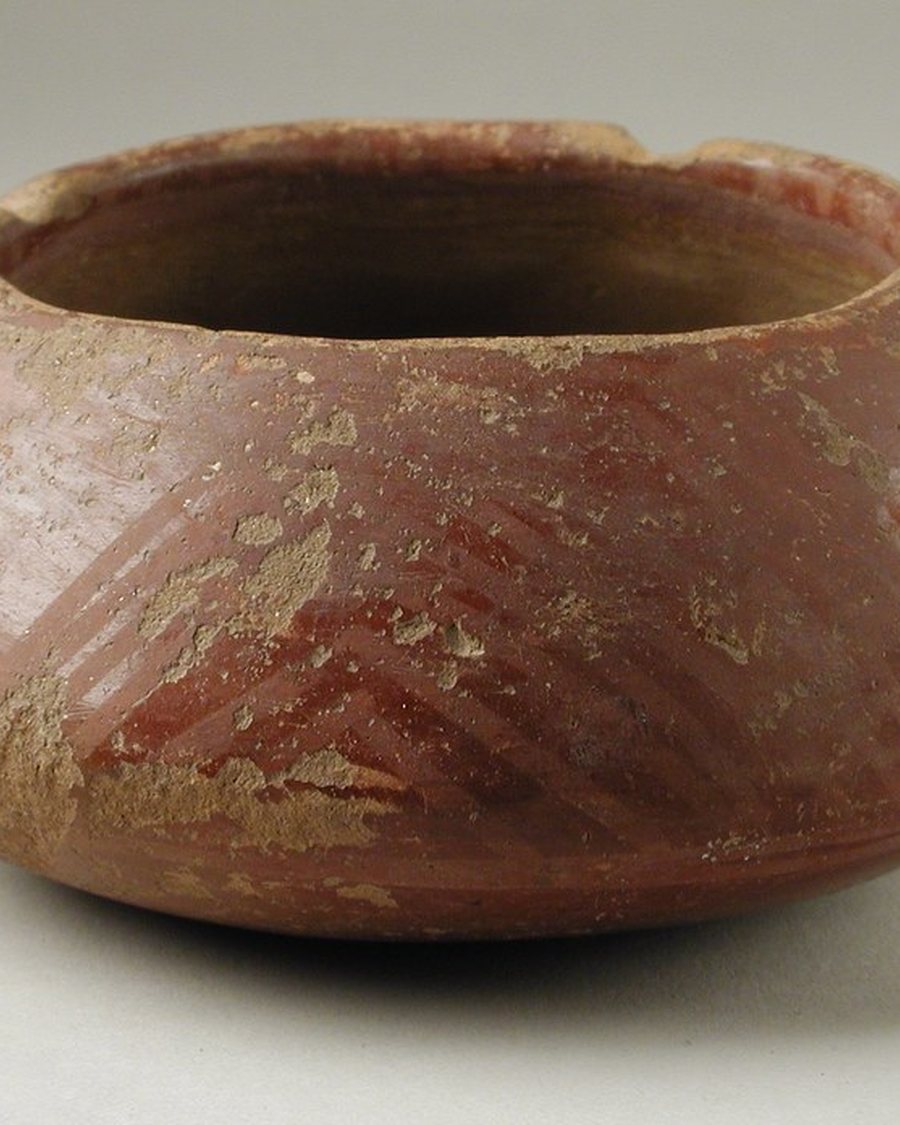 Incised Clay Bowl, Natural