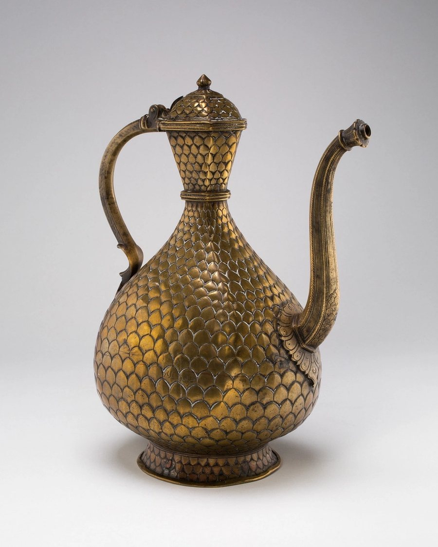Engraved Brass Ewer