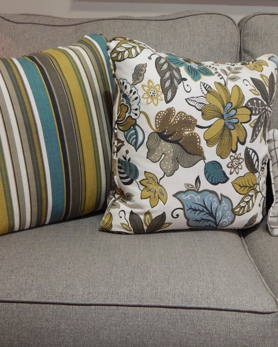 Floral Cushion Covers, Pair