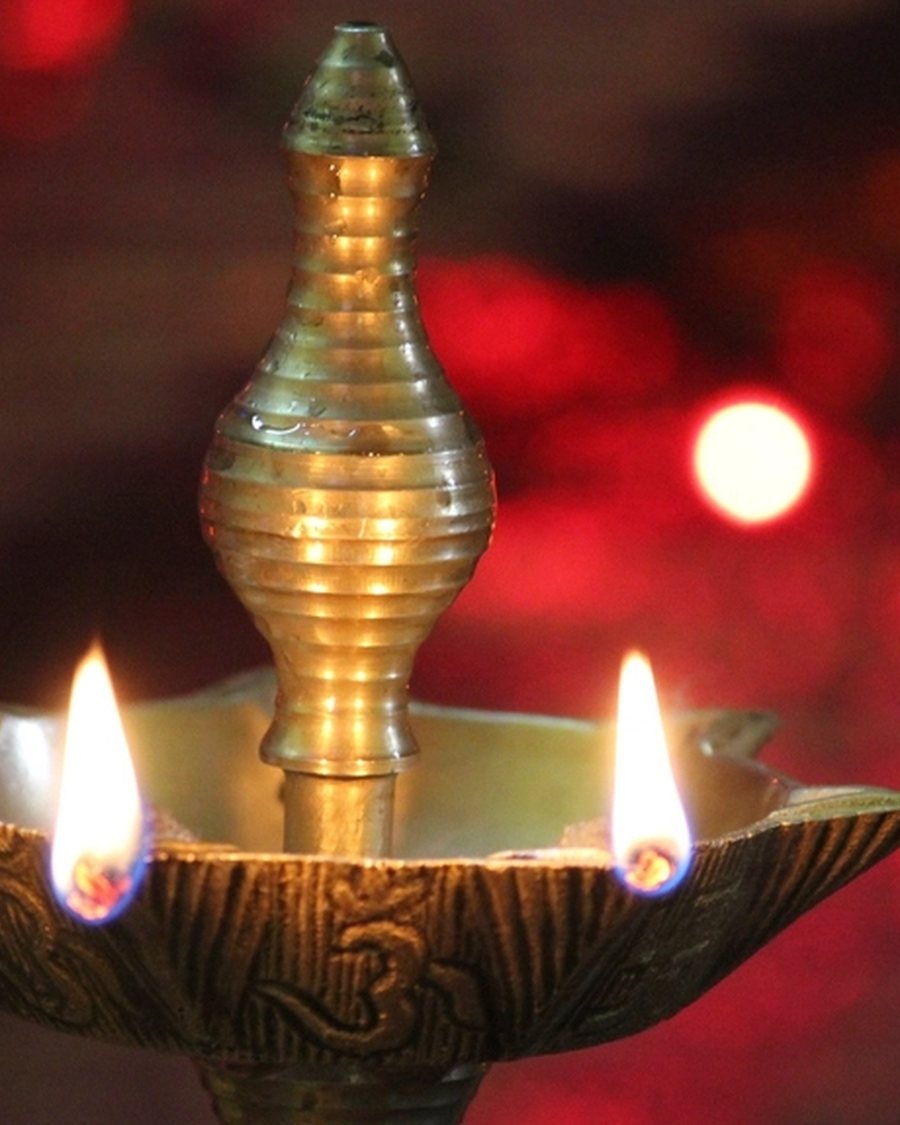 Brass Diya Pair, Traditional