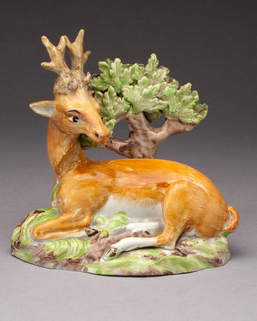 Porcelain Stag Figurine