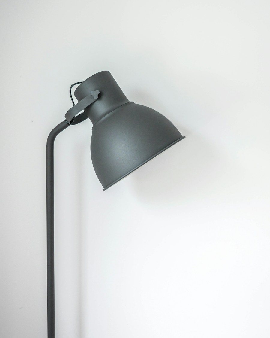 Grey Dome Desk Lamp