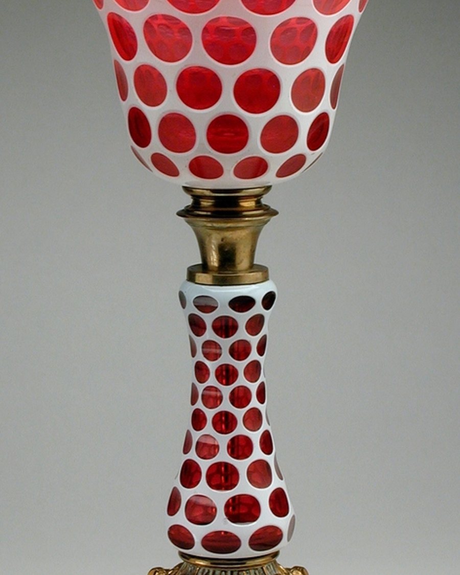 Ruby Glass Table Lamp