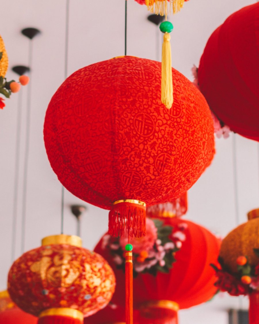 Red Paper Lantern, Set of 3