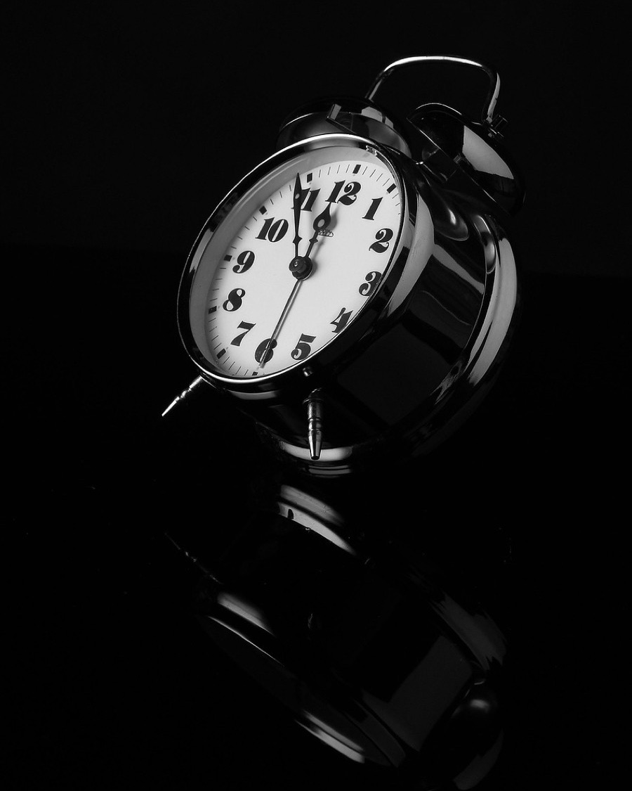 Twin-Bell Alarm Clock, Black