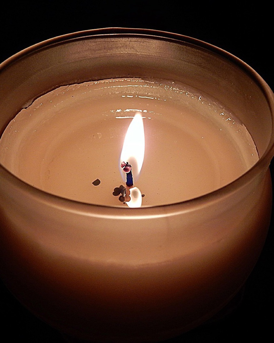 Amber Bowl Candle, Sandalwood