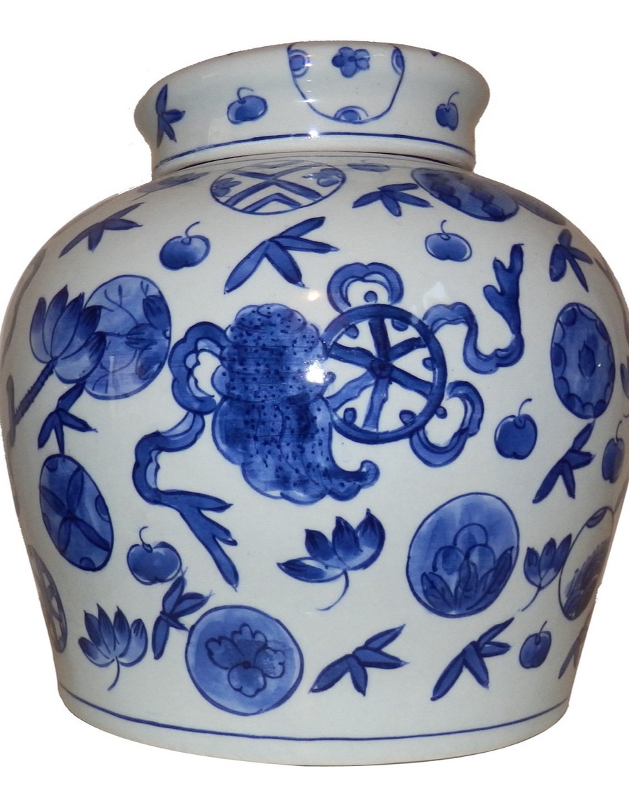 Blue and White Ginger Jar