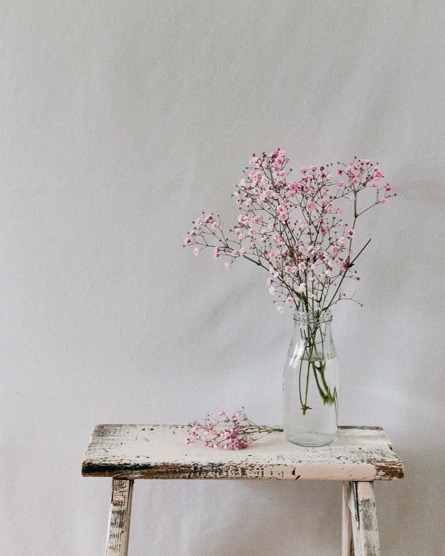 Clear Glass Bottle Vase