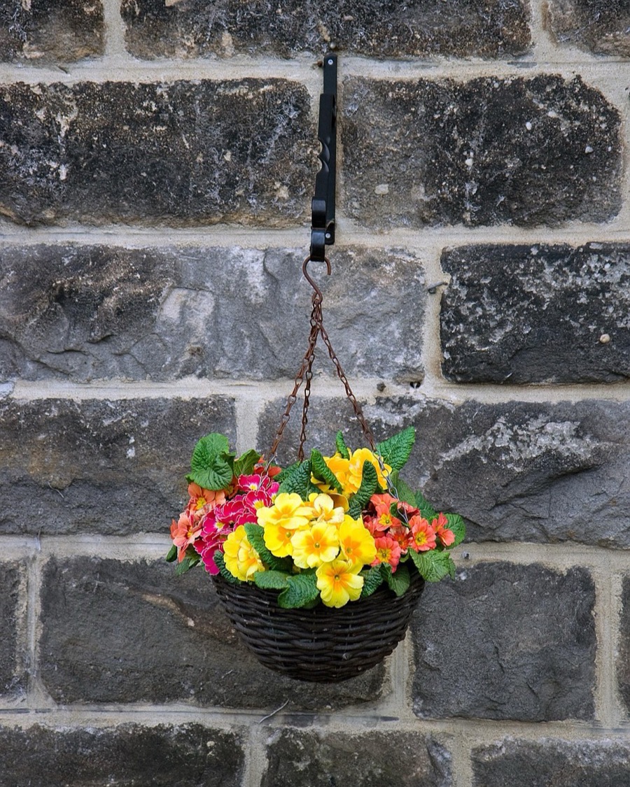 Coir-Lined Hanging Basket