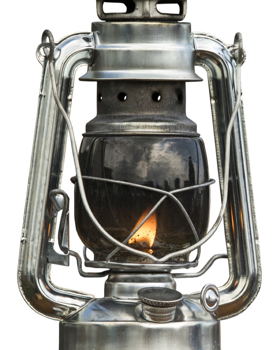 Hurricane Lantern, Silver