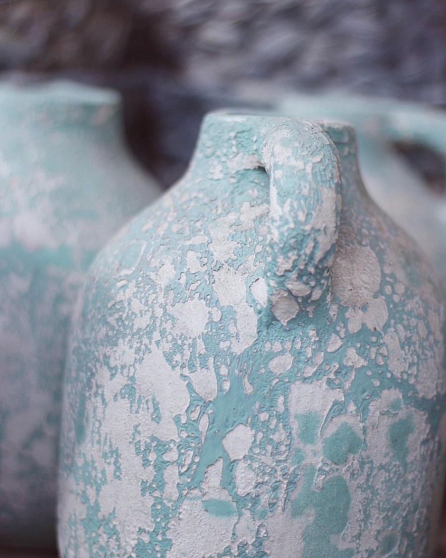Speckled Turquoise Jug Vase