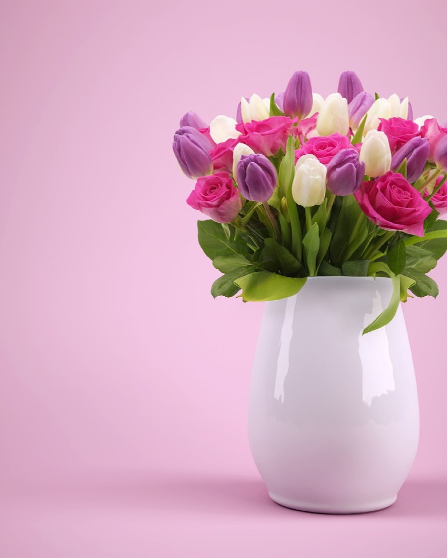 White Ceramic Jug Vase