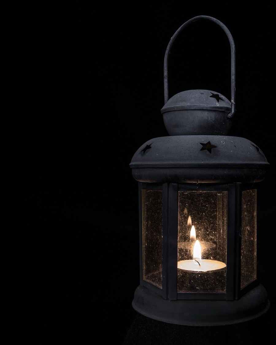 Black Metal Lantern, Small
