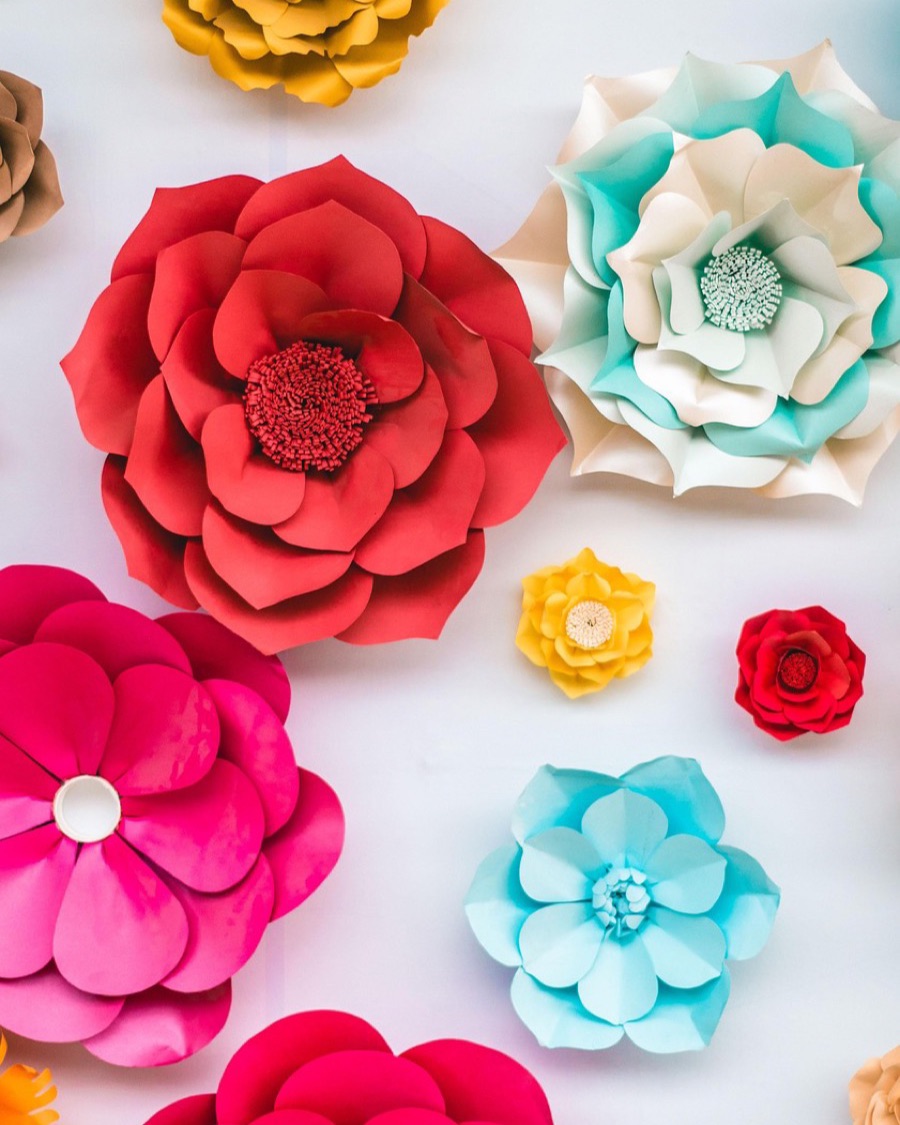 Paper Flower Wall Set