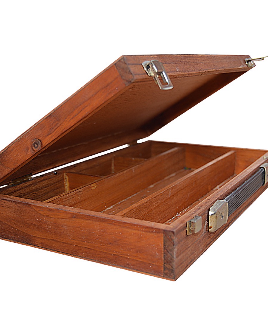 Hinged Wooden Box with Clasp