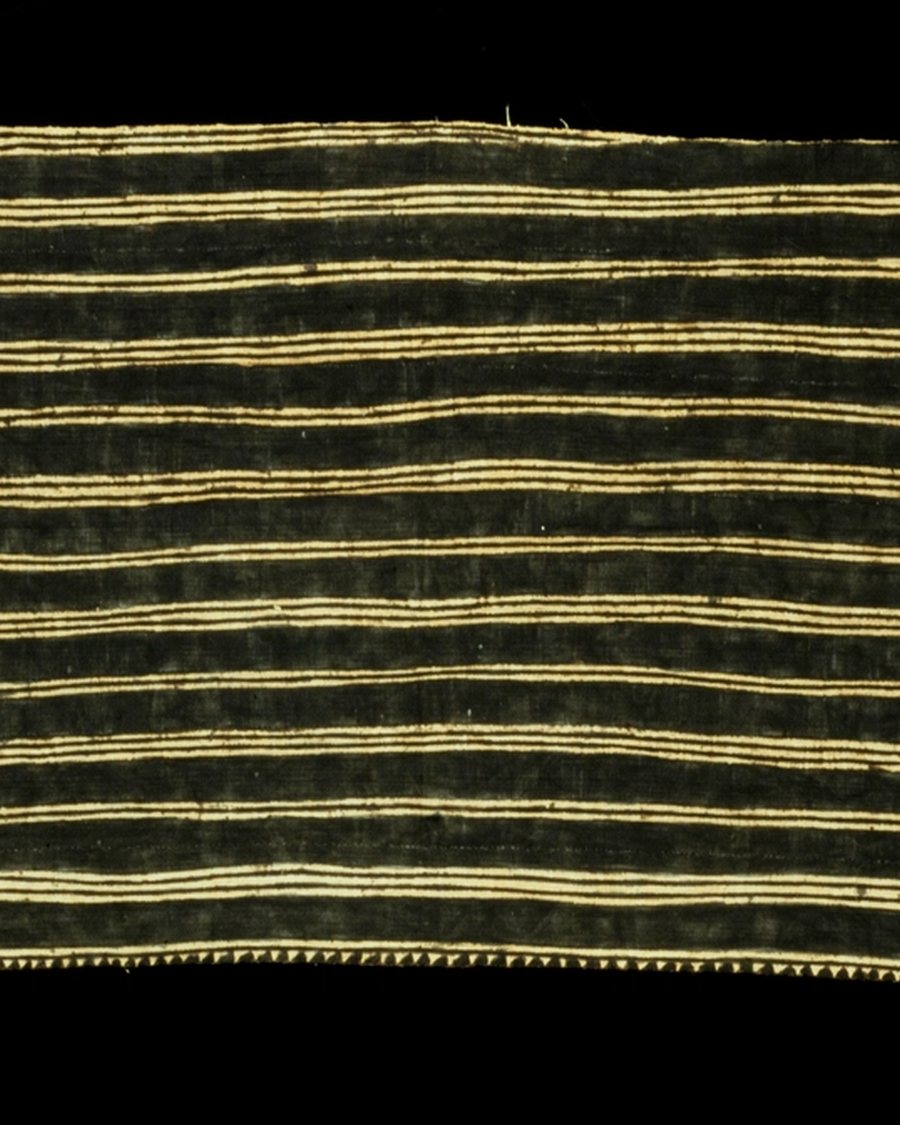 Striped Cotton Runner, Olive