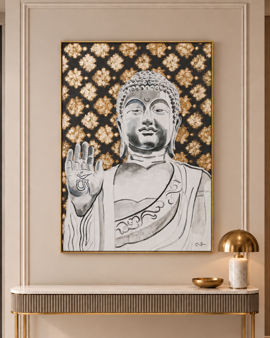 Blessing Buddha Canvas