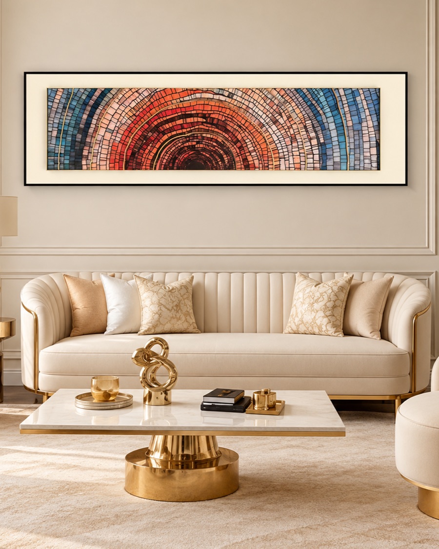 Mosaic Arch Canvas, Panoramic