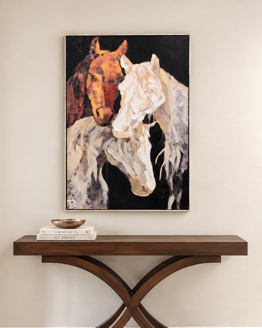 Two Horses Canvas
