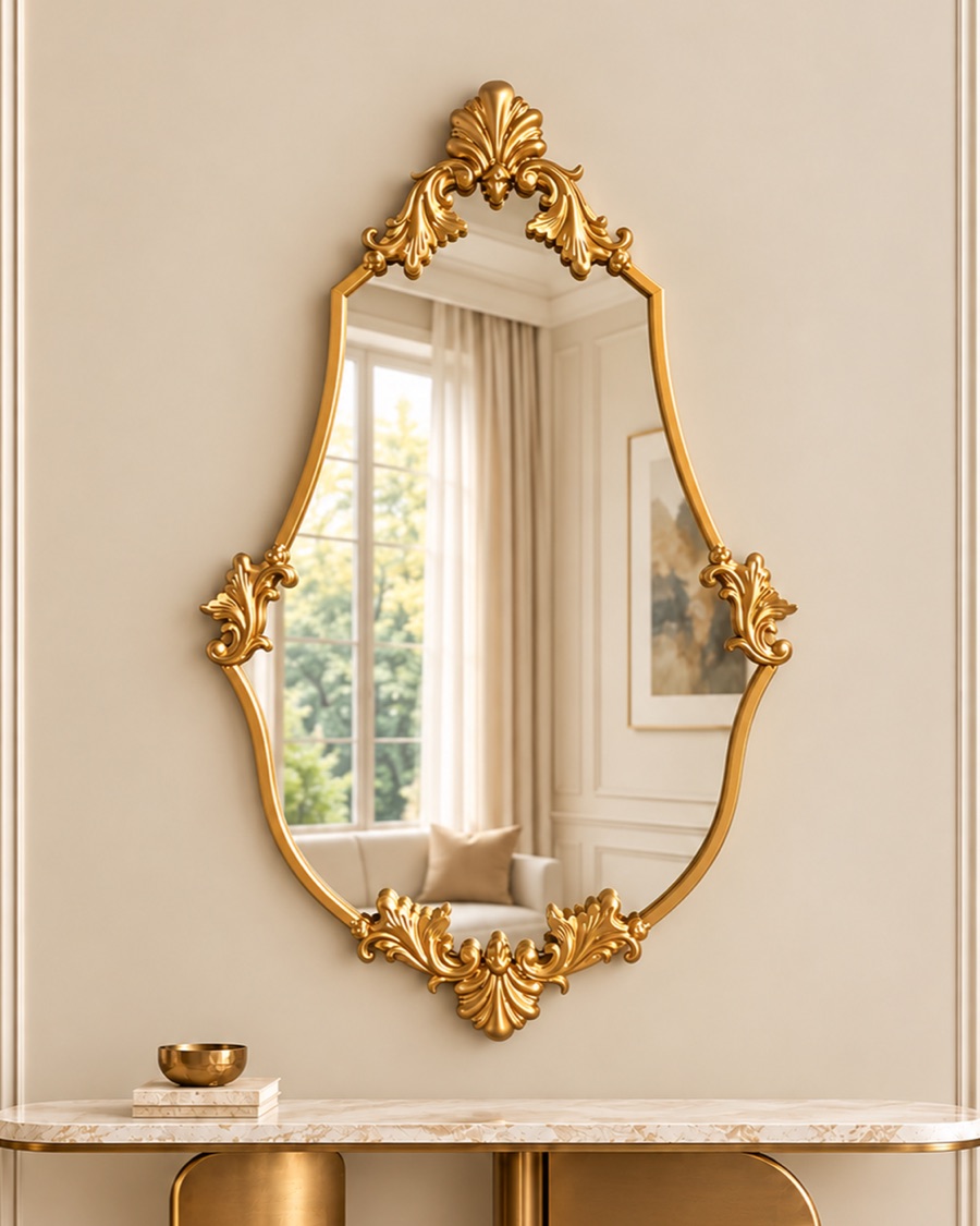 Baroque Gold Wall Mirror