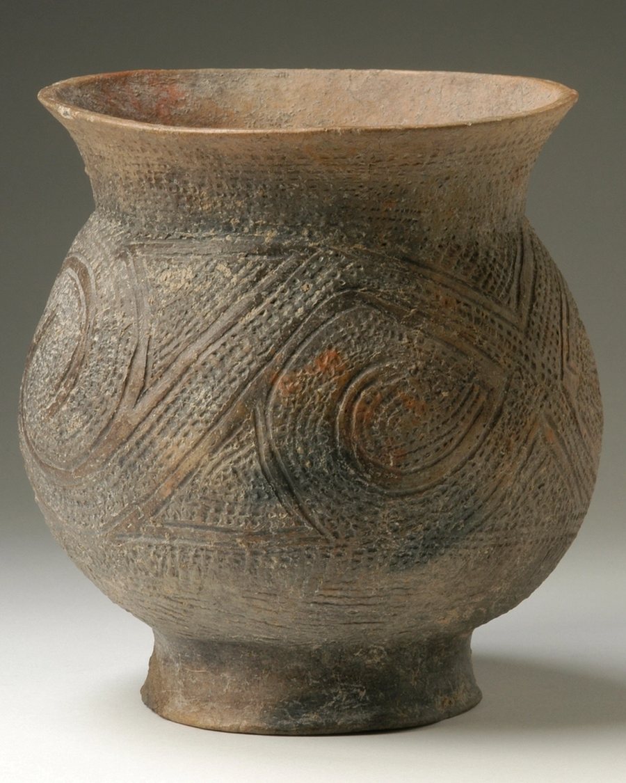 Earthen Round Vase, Terracotta