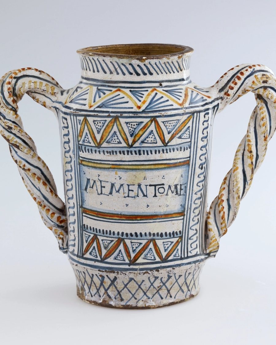 Two-Handled Stoneware Vase