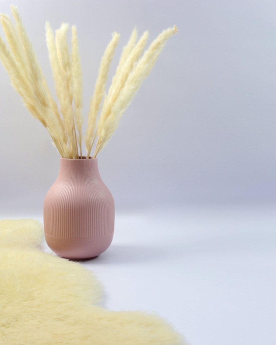 Matt Blush Bottle Vase