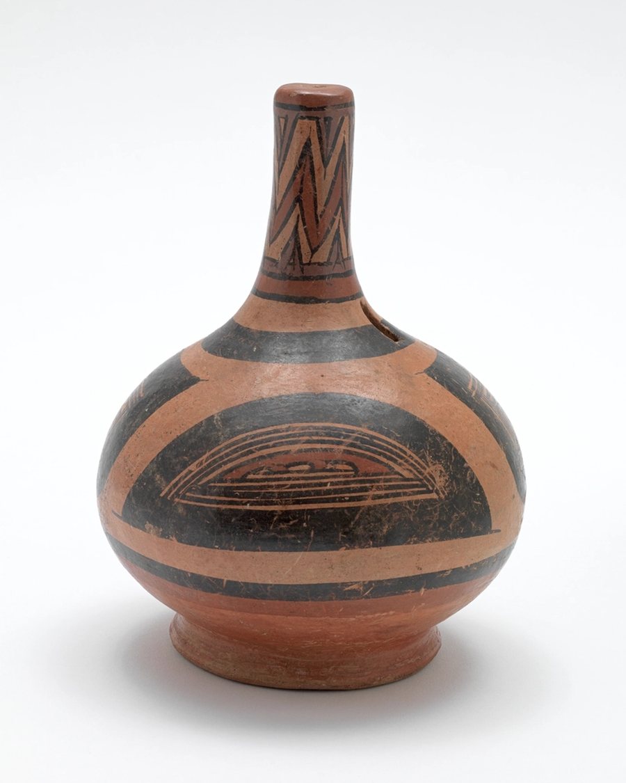 Tall Tribal Pattern Floor Vase